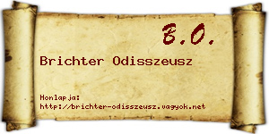 Brichter Odisszeusz névjegykártya